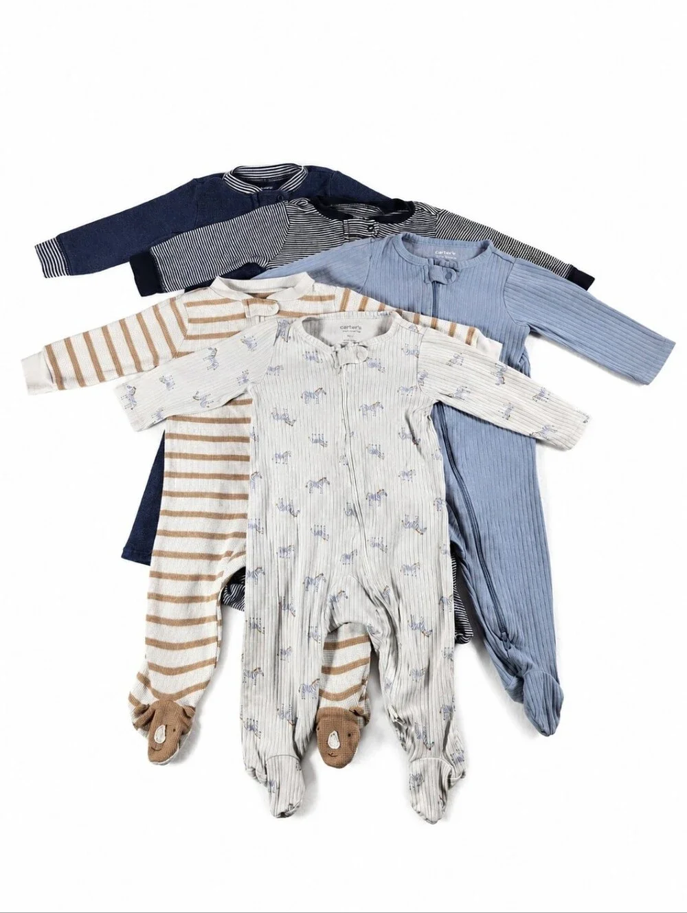 Carter's Baby Boy 9M Sleep & Play Pajamas Sleeper Bundle Lot of 5
